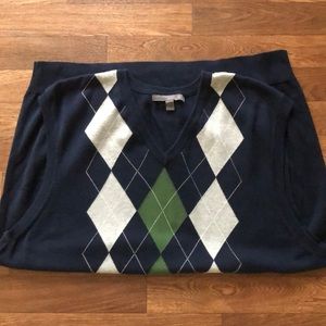 Old Navy Men’s Argyle Sweater Vest Sz XXL